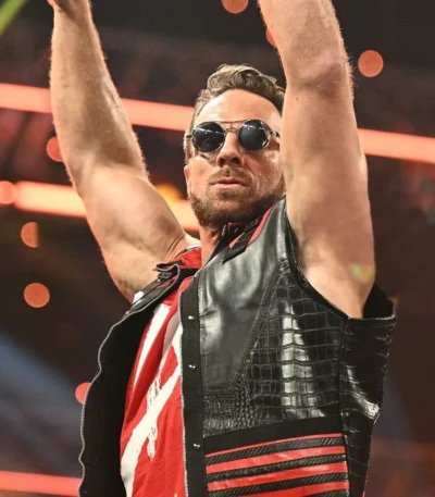 RAW 2026 LA Knight Black Leather Vest