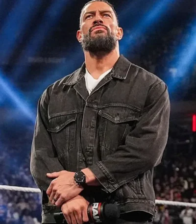 RAW 2026 Roman Reigns Denim Trucker Jacket
