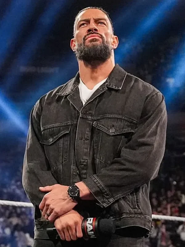 RAW 2026 Roman Reigns Denim Trucker Jacket