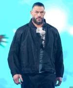 RAW 2026 Roman Reigns Black Denim Jacket