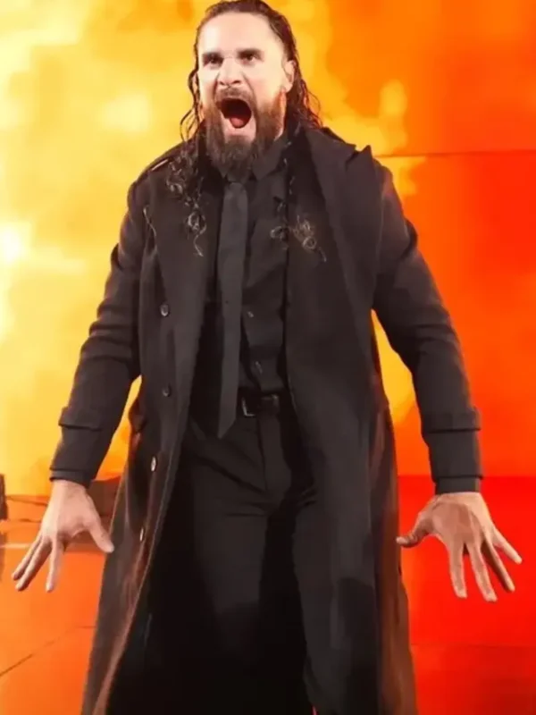Monday Night RAW Seth Rollins Black Coat