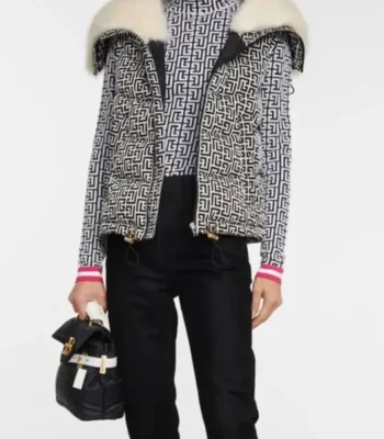 Monogrammed Fur Vest
