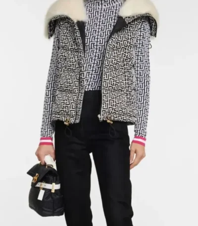 Monogrammed Fur Vest