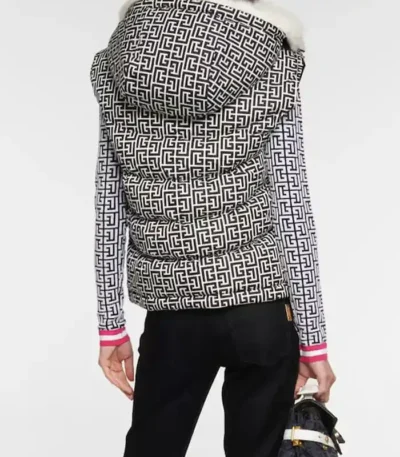 Monogrammed Fur Vest
