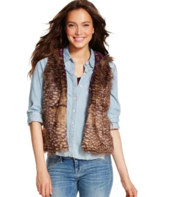 Mossimo Fur Vest