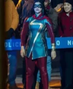 Ms Marvel Iman Vellani Leather Costume Jacket