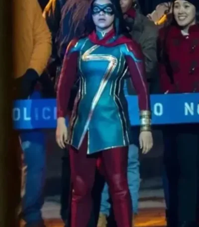 Ms Marvel Iman Vellani Leather Costume Jacket