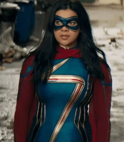 Ms Marvel Iman Vellani Leather Costume Jacket