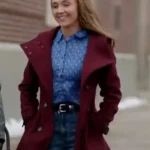 My Christmas Guide 2023 Amber Marshall Maroon Coat