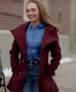 My Christmas Guide 2023 Amber Marshall Maroon Coat