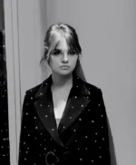 My Mind & Me 2022 Selena Gomez Crystal Embellished Black Blazer