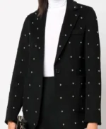 My Mind & Me 2022 Selena Gomez Crystal Embellished Black Blazer