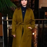 My Mind & Me 2022 Selena Gomez Wrap Olive Green Coat