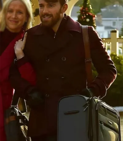 Mystic Christmas 2023 Eric Freeman Maroon Wool Coat