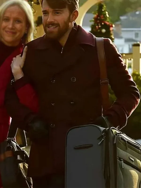 Mystic Christmas 2023 Eric Freeman Maroon Wool Coat