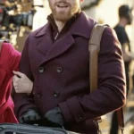 Mystic Christmas 2023 Eric Freeman Maroon Wool Coat