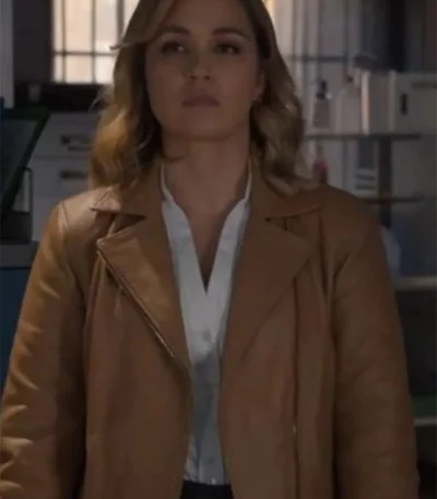 NCIS Sydney Rebecca Brown Leather Jacket