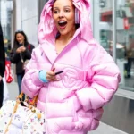 NYC Doja Cat Pink Puffer Hooded Jacket