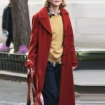 Naomi Watts The Friend Red Wool Coat