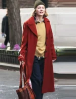 Naomi Watts The Friend Red Wool Coat