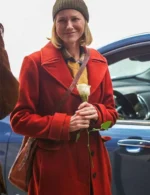 Naomi Watts The Friend Red Wool Coat