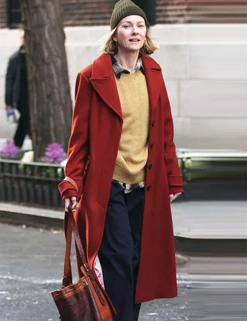 Naomi Watts The Friend Red Wool Coat Naomi Watts The Friend Red Wool Coat