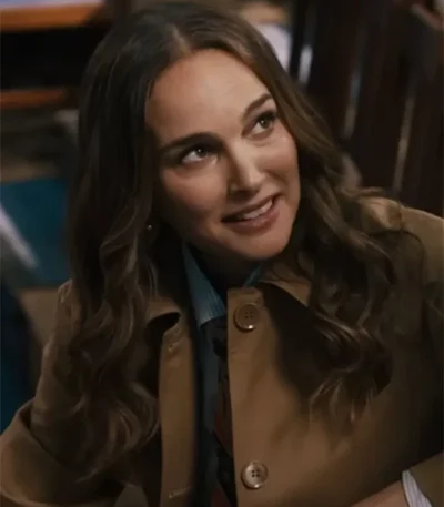 Natalie Portman Fountain of Youth Brown Coat