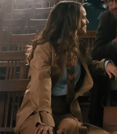 Natalie Portman Fountain of Youth Brown Coat