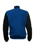 Navy Blue and Black Varsity Jacket