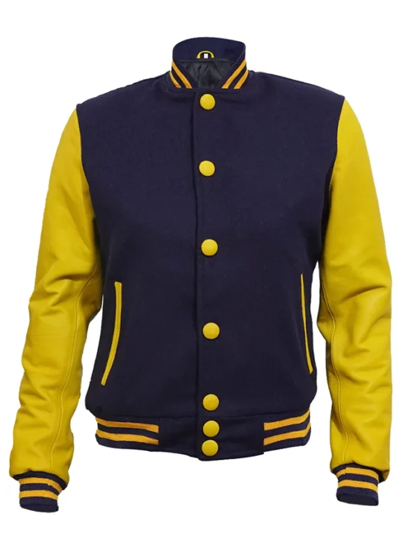 Navy and Yellow Varsity Jacket