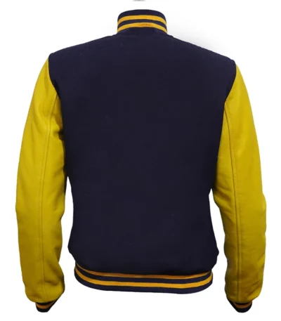 Navy and Yellow Varsity Jacket