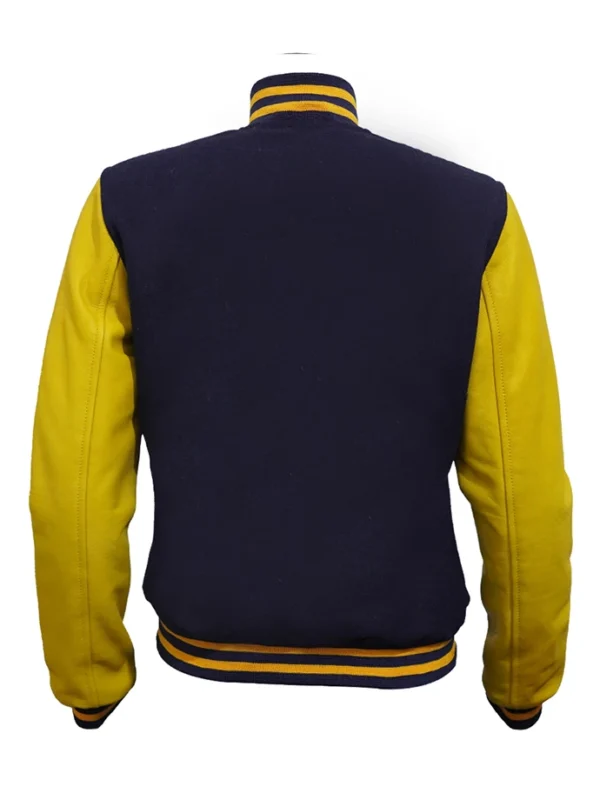 Navy and Yellow Varsity Jacket