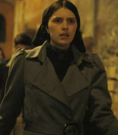 Nell Tiger The First Omen 2024 Trench Coat