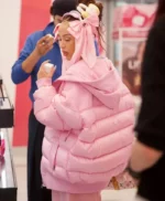 NYC Doja Cat Pink Puffer Hooded Jacket