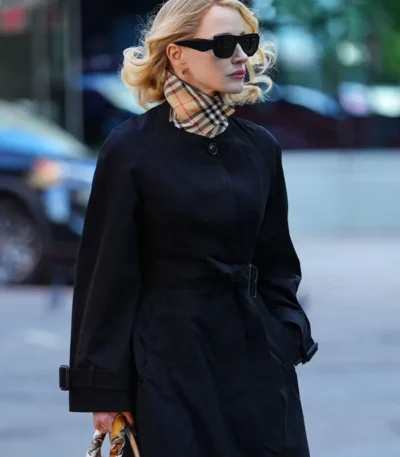 NYC 2026 Jessica Chastain Trench Coat