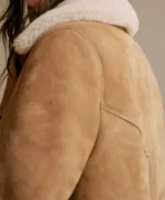 Niamh Algar Playing Nice Brown Coat