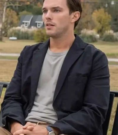 Nicholas Hoult Juror #2 Black Blazer