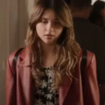 Nicole Wallace Culpa Tuya Red Leather Blazer