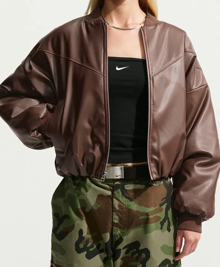 Nike Therma-FIT Leather Bomber Jacket Nike Therma-FIT Leather Bomber Jacket