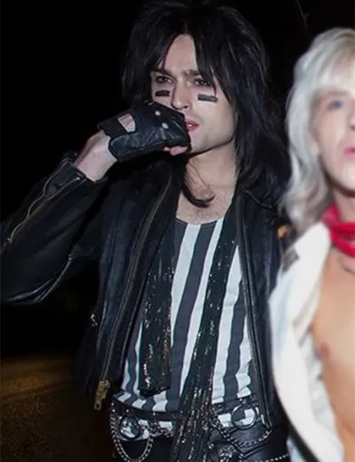 Nikki Sixx The Dirt Black Leather Jacket Nikki Sixx The Dirt Black Leather Jacket
