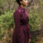 Nora Anthony Upload Burgundy Coat