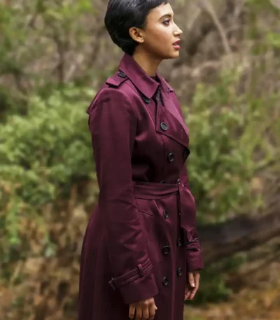 Nora Anthony Upload Burgundy Coat