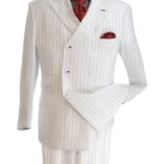 Norman 1920s Fashion White Tuxedo