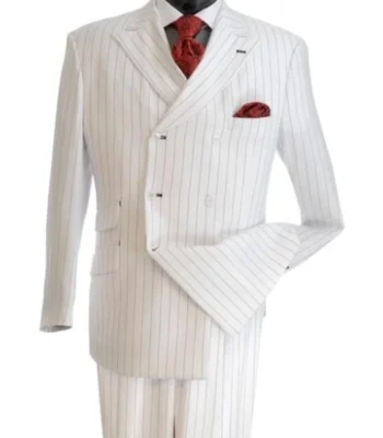 Norman 1920s Fashion White Tuxedo