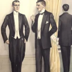 Normand 1920s Fashion Black Tuxedo
