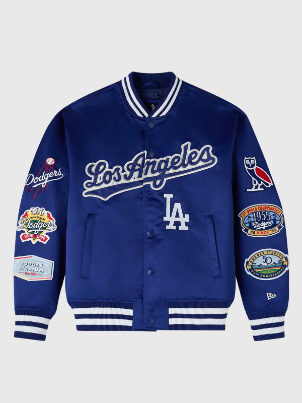 OVO x New Era x MLB Dodgers Varsity Jacket OVO x New Era x MLB Dodgers Varsity Jacket