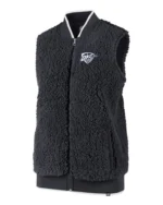 Oklahoma City Thunder Black Sherpa Vest