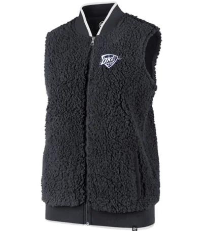 Oklahoma City Thunder Black Sherpa Vest