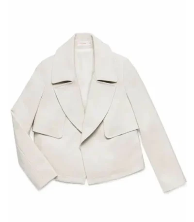 Open Style Christina Cropped Trench Coat For Womens
