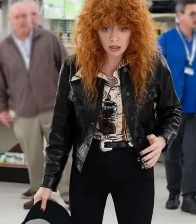 Poker Face 2025 Natasha Lyonne Leather Jacket